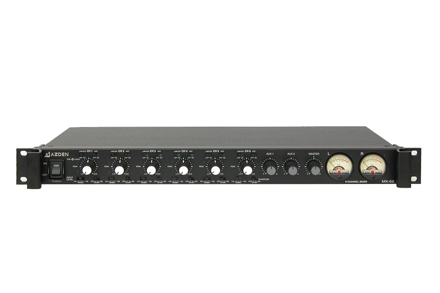 MX-62 Rack mixer | Rack Mount Type | Audio Mixer | Products | AZDEN CORPORATION